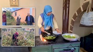 Meryem Arkadaşim Geldi̇ Kuzi̇ne Sobada Yemek Yapma Sezonunu Açtim Mulu 1 Gün