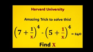 Harvard University - Entrance Exam Tricky Question! #harvard #maths #math #trickymath #education