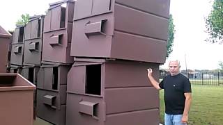 Walk-Through Overview 8 Cubic Yard Front Load Dumpster by DFW Container Service 