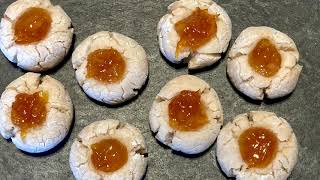 Mandelkekse - ohne Mehl - mit Marmelade