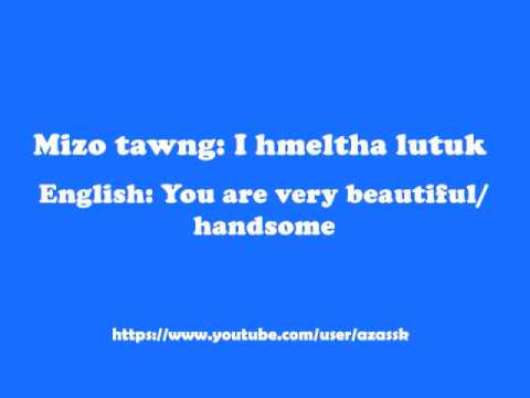How to say You are very beautiful in Mizo language