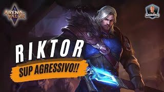 Riktor Suporte - Build, Arcana, Feitiços E Gameplay Arena Of Valor Feat
