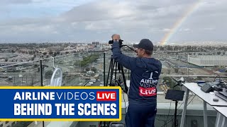 Behind the Scenes of Airline Videos Live at LAX