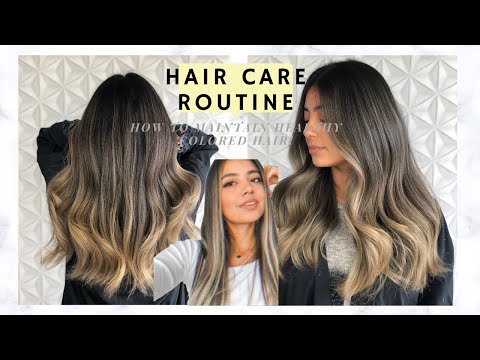 Hair Care Routine/How to Maintain HEALTHY BLEACHED Hair | - YouTube