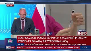 Szczepienie 2. Dawką Przypominającą Dla Osób W Wieku Powyżej 12 Roku. Minister Zdrowia O Szczegółach