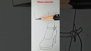Beautiful Girl Foot Drawing