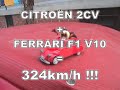 Citroen 2CV + Ferrari = 324 kmh