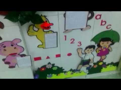 Trang trí lớp mầm non - góc học tập - Dành cho bé yêu