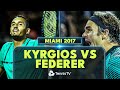 Nick Kyrgios vs Roger Federer: The Story Behind Their Miami 2017 CLASSIC!