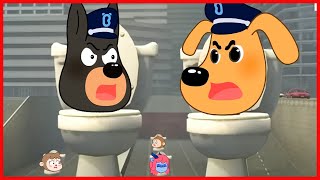 Sheriff Labrador - Skibidi Toilet Meme Song ( Part 16 )