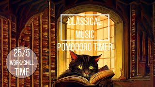 Pomodoro Clical Music Study Timer 255