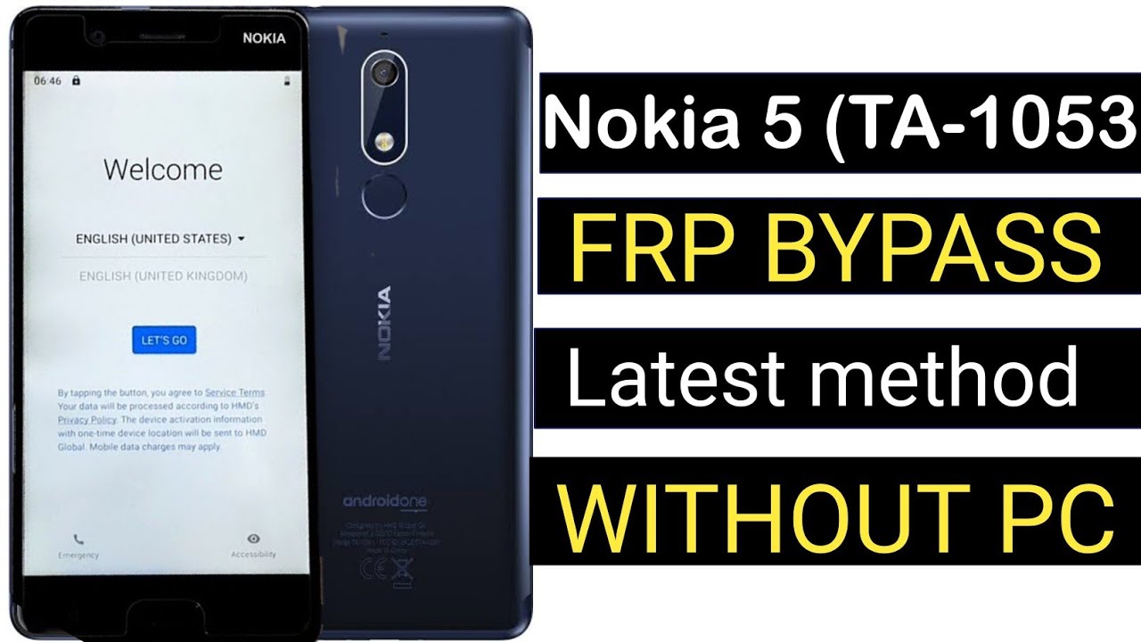 Nokia 5 (TA-1053) FRP Bypass || Google Account Unlock Nokia 5 (TA-1053) FRP Bypass || Google Account Unlock