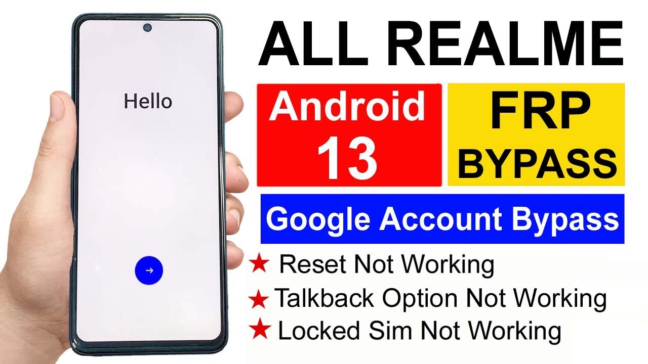 All Realme FRP Bypass Android 13 | All Realme Google All Realme FRP Bypass Android 13 | All Realme Google