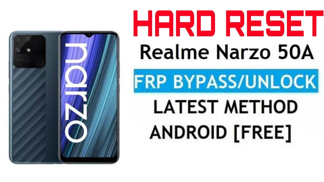 Realme Narzo 50A FRP bypass and hard reset.. Realme Narzo 50A FRP bypass and hard reset..