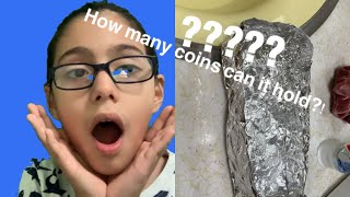 How Many Coins Can The Foil Paper Boat Hold?