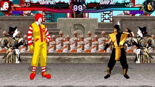 Ronald Mcdonald Vs All The Characters From Mortal Kombat - Mugen Madness 1.1 Hd Widescreen Donald