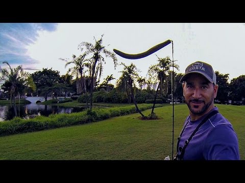 FLORIDA GOLF COURSE POND BASS FISHING (FINAL EVENING!) SENKO