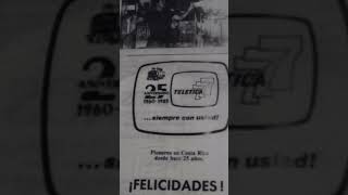 Logo Teletica 25 Aniversario