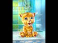 Talking Ginger enojado porque no se quiere bañar