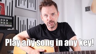 How to play any song in any key - 5 minute lesson