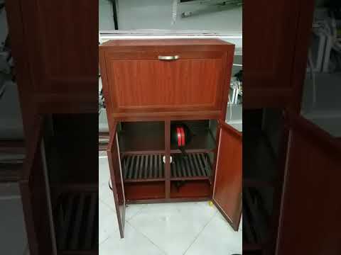 Kệ giày dép thông minh bằng nhôm kính - Mẫu hiện đại đa năng và thông minh không rỉ sét