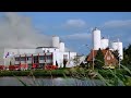 Grote Brand bij Friesland Campina in Gerkesklooster met een explosie!!!