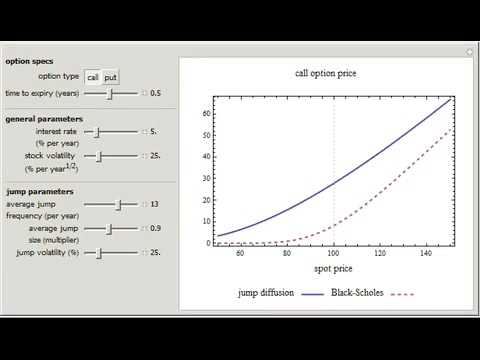 pricing stock options in a jump diffusion model