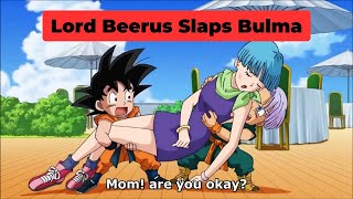 Lord Beerus Slap On Bulmas Face Hindi Dragon Ball Z In Hindi