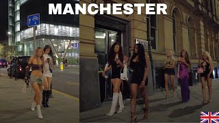 Manchester City Uk Hot Summers Nightlife Walk 2023
