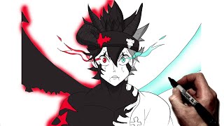 How To Draw Asta Step By Step Sword Of The Wizard King