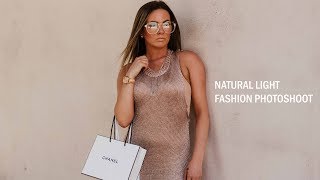 Natural Light Fashion Photoshoot | Behind The Scenes