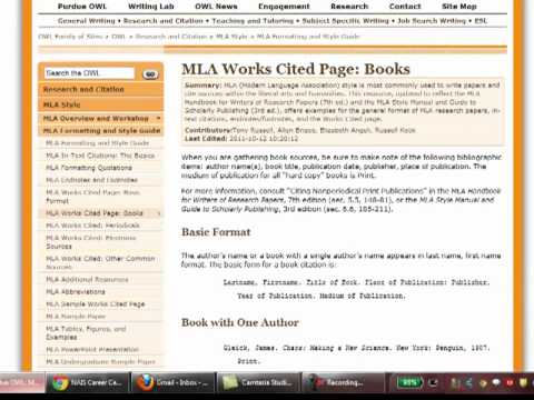 mla annotated bibliography website