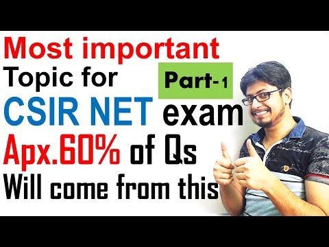 Most important topics for CSIR UGC NET exam lecture 1 | CSIR UGC NET Life science tips