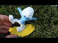 The Mcdonalds Smurfs 2 Toys defeat Gargamel and the Evil Smurfs!