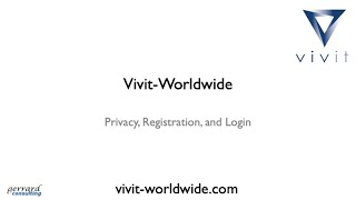 Privacy, Registration, and Login