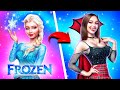 From Elsa to Popular Vampire! Frozen Extreme Makeover!