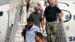 Irak'ta Serbest Bırakılan Türk Işçiler İstanbul'da