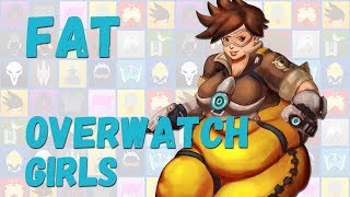 Overwatch Female Characters as Fat Parody