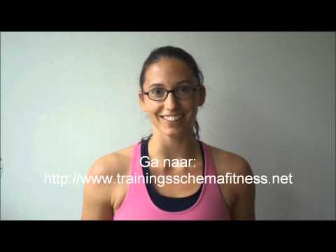 fitness trainingsschema afvallen
