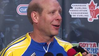 Draw 14 Media Scrum - 2013 Tim Hortons Brier