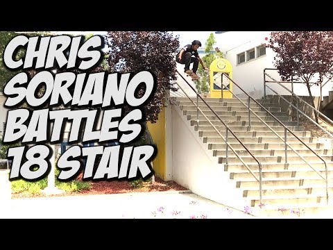 SKATER BATTLES 18 STAIR !!! - A DAY WITH NKA -