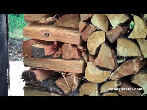How to Build a Firewood Wood Shed for Under $200