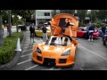 Bright orange GUMPERT APOLLO race car !!