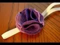 felt flower headband tutorial (How to) EASY