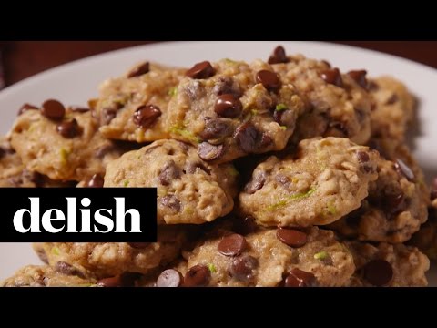 VIDEO : zucchini chocolate chip cookies | delish - sneak a little veggie into your all-sneak a little veggie into your all-cookiediet. directions 1. preheat oven to 350 degrees f. whisk together flour, salt,sneak a little veggie into your ...