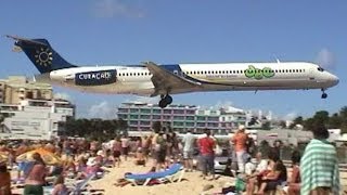 Amazing Plane landing and take-off footage at Maho Beach St Maarten Amazing Plane landing and take-off footage at Maho Beach St Maarten