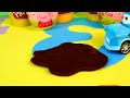 Play Doh Peppa Pig Surprise Eggs Cars Mater Pig Costume Play Dough Toy Eggs Disney