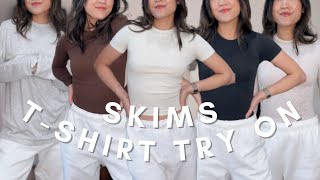 Skims T Shirt Try On Haul Trying On All My Skims Tops