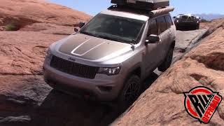 Jeep Trail Hawk on Hells Revenge Trail in Moab Utah!