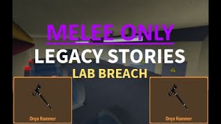 Roblox - Zombie Stories Lab Breach (Melee Challenge)
